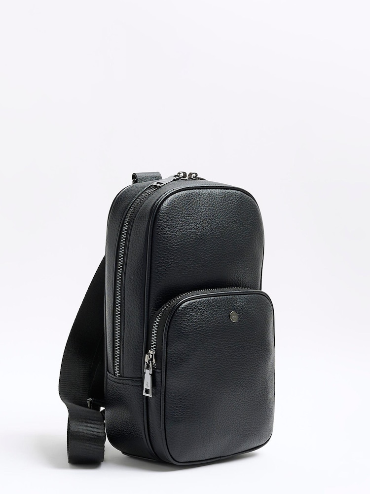 River Island Black Pebbled Cross-Body Bag - Image 3 of 4