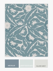 Blue Next Optimism Floral Tonal Wallpaper Sample - Image 3 of 3