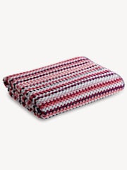 Christy Berry Red Carnaby Stripe Turkish Cotton Towel - Image 3 of 3