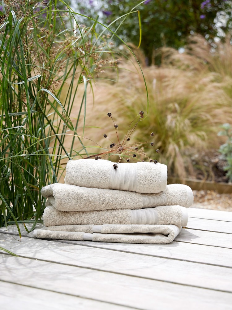 Christy Natural Beige Cotton Fluffy Twist Towel - Image 2 of 4