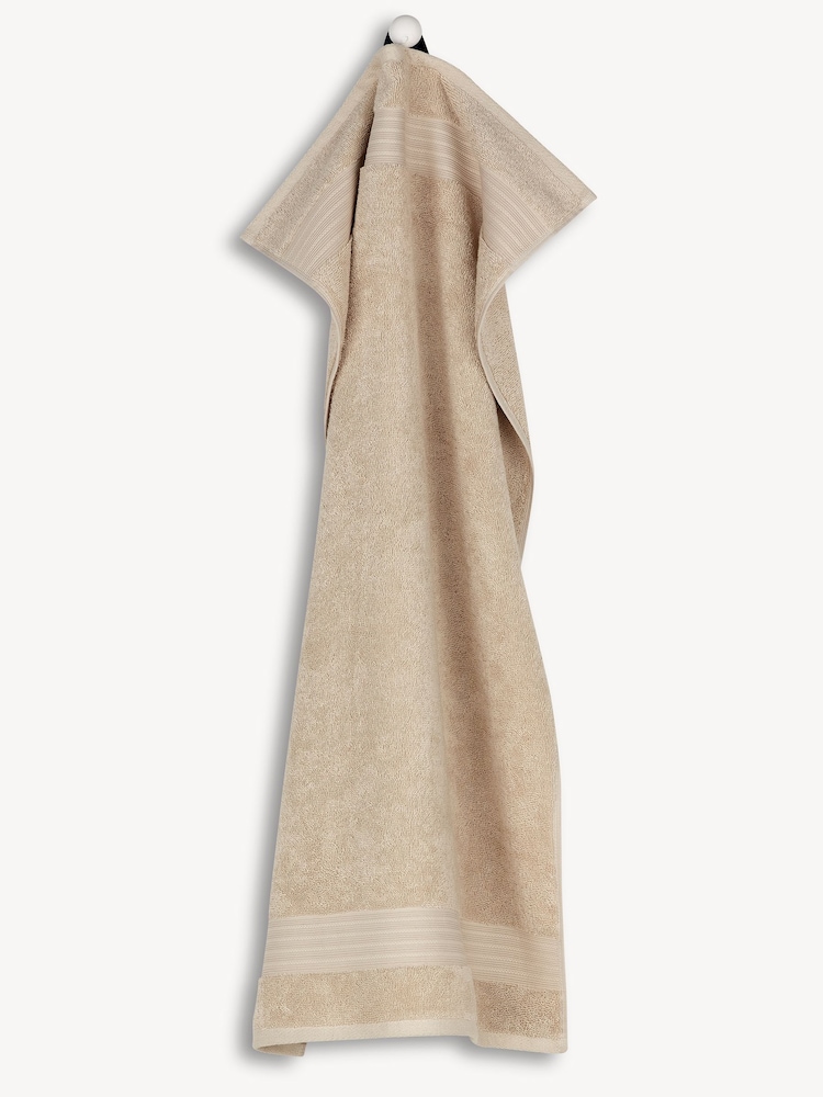 Christy Natural Beige Cotton Fluffy Twist Towel - Image 3 of 4