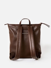 Oliver Bonas Brown Large Multi Pocket Bag - Image 3 of 6