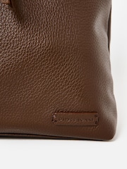 Oliver Bonas Brown Large Multi Pocket Bag - Image 5 of 6