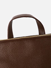 Oliver Bonas Brown Large Multi Pocket Bag - Image 7 of 7