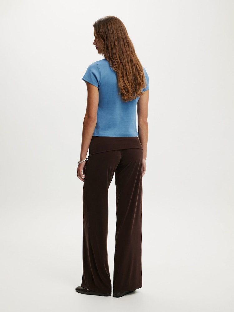Cotton On Brown Honey Over Skirt Trousers - Image 2 of 4 Cotton On Brown Honey Over Skirt Trousers - Image 2 of 4