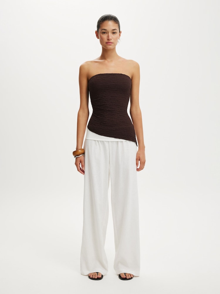 Cotton On White Haven Fold Over Trousers - Image 5 of 5 Cotton On White Haven Fold Over Trousers - Image 5 of 5