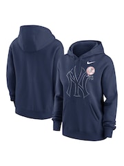 Nike Blue Big New York Yankees Game Pullover Fleece Hoodie Womens - Image 1 of 3