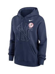 Nike Blue Big New York Yankees Game Pullover Fleece Hoodie Womens - Image 2 of 3