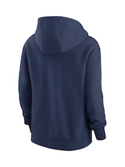 Nike Blue Big New York Yankees Game Pullover Fleece Hoodie Womens - Image 3 of 3