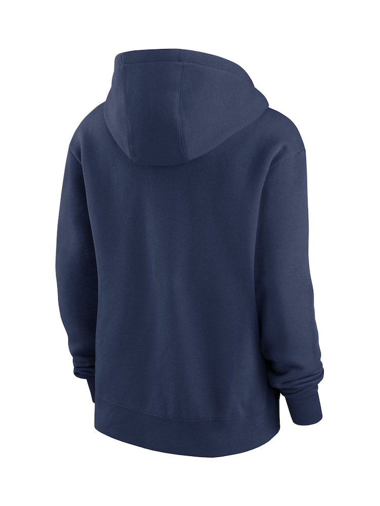 Nike Blue Big New York Yankees Game Pullover Fleece Hoodie Womens - Image 3 of 3