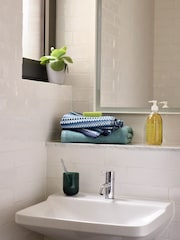 Christy Blue Carnaby Stripe Turkish Cotton Towel - Image 1 of 4