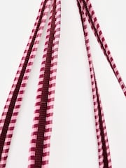 Oliver Bonas Burgundy Emily Patchwork Corduroy Cotton Quilted Bag - Image 6 of 6
