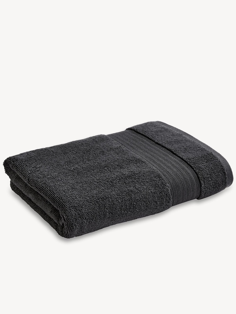 Christy Cinder Grey Cotton Fluffy Twist Towel - Image 4 of 4