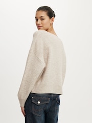 Cotton On Brown Softest Luxe  Slouchy Knit Jumper - Image 3 of 5