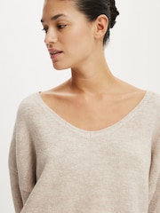 Cotton On Brown Softest Luxe  Slouchy Knit Jumper - Image 4 of 5