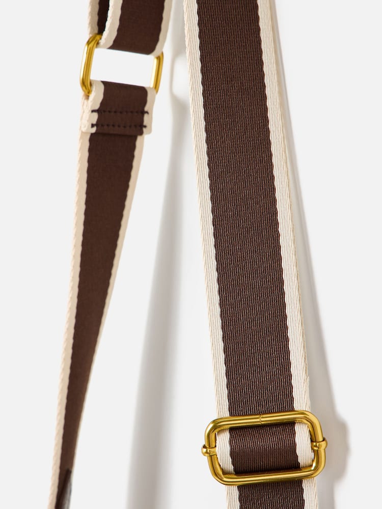 Oliver Bonas Brown Emma Chocolate Mini Tote Cross-Body Bag - Image 6 of 6
