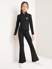 Lipsy Black Half Zip Top Legging Set (5-16yrs) - Image 1 of 4