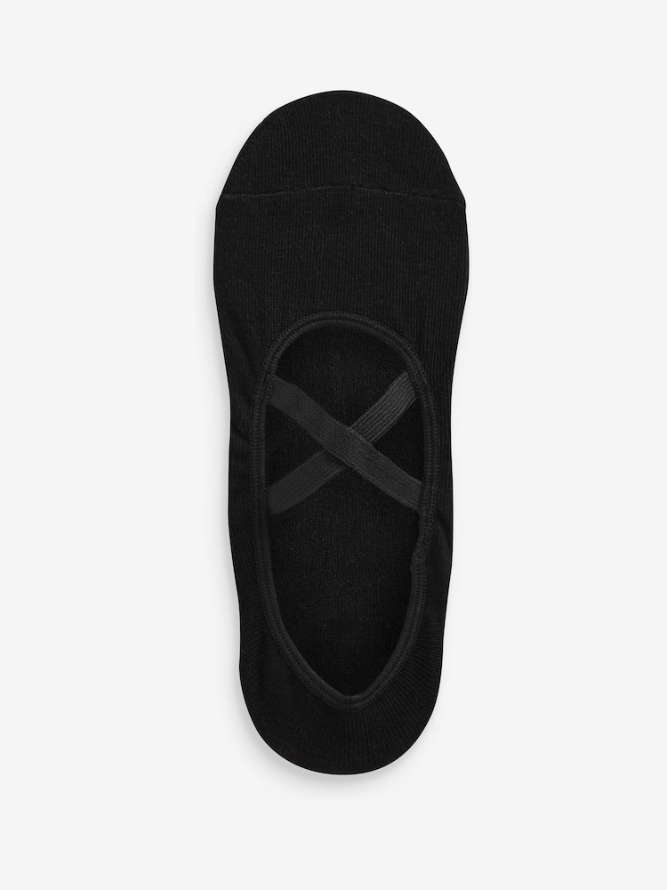 Black/Grey Yoga Footsies Two Pack - Image 2 of 6