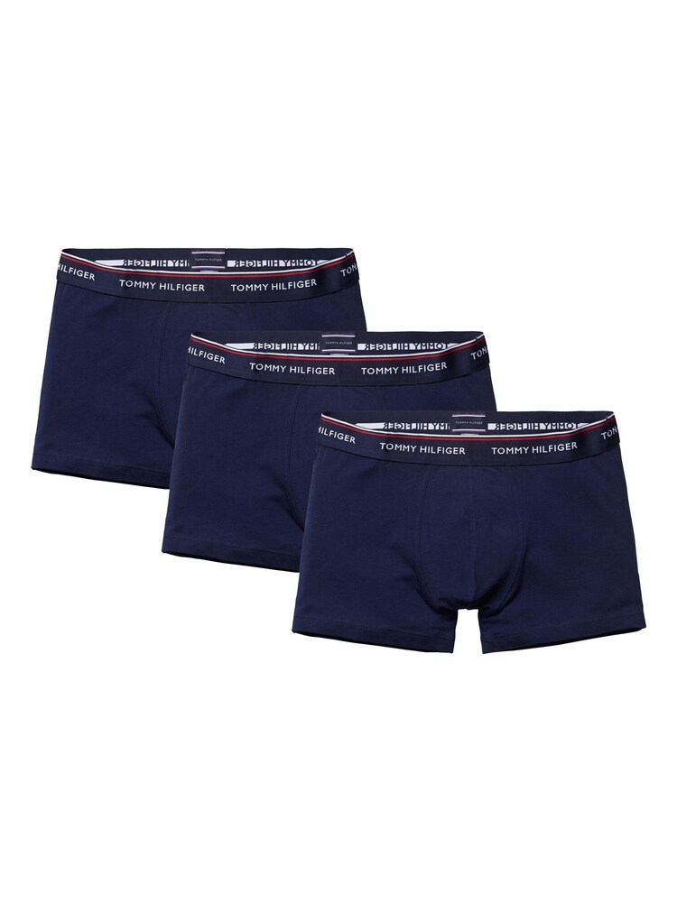 Tommy Hilfiger Essential Logo Waistband Trunks 3 Pack - Image 1 of 4