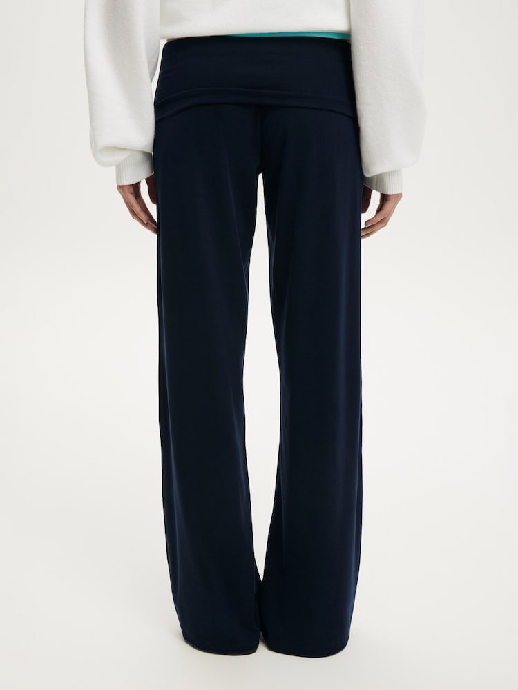 Cotton On Blue Honey Fold Over Pants - Image 5 of 5