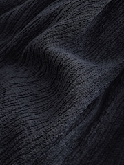 Navy Crochet V-Neck Midi Dress - Image 6 of 6