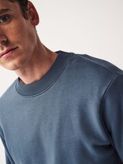 Blue Regular Fit Crew Sweatshirt - Image 4 of 7