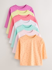 Rose vif - Lot de t-shirts à manches longues 7 (3mois -7ans) - Image 1 de 11