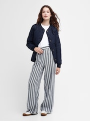 Barbour® Navy Coastal Bickland Diamond Quilted Jacket - Image 3 of 7