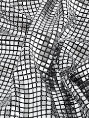 Silver Mini Sequin Skirt - Image 6 of 6