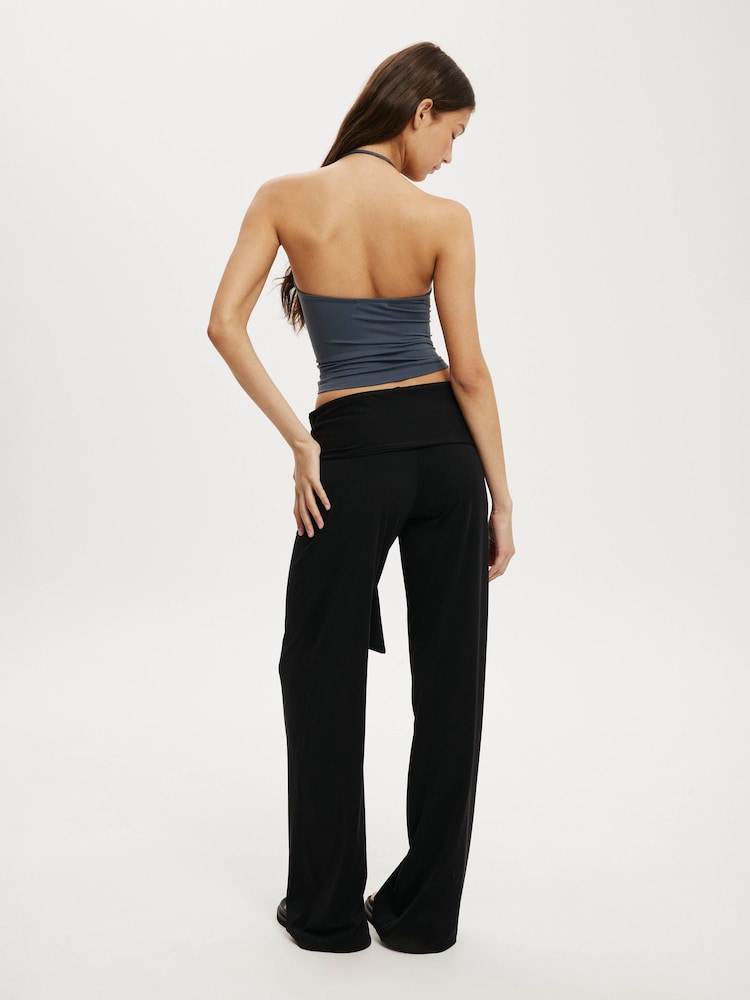 Cotton On Black Honey Tie Pant - Image 2 of 5 Cotton On Black Honey Tie Pant - Image 2 of 5