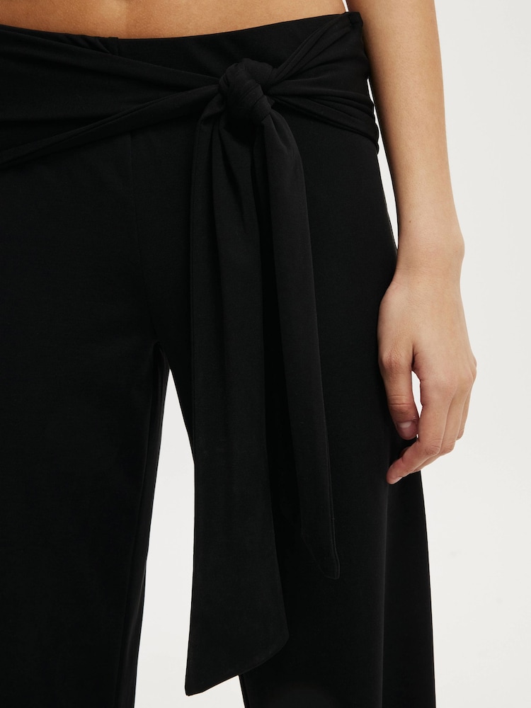 Cotton On Black Honey Tie Pant - Image 5 of 5 Cotton On Black Honey Tie Pant - Image 5 of 5