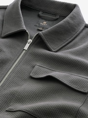 Slate Grey Zip-Up Shacket - Image 7 of 8
