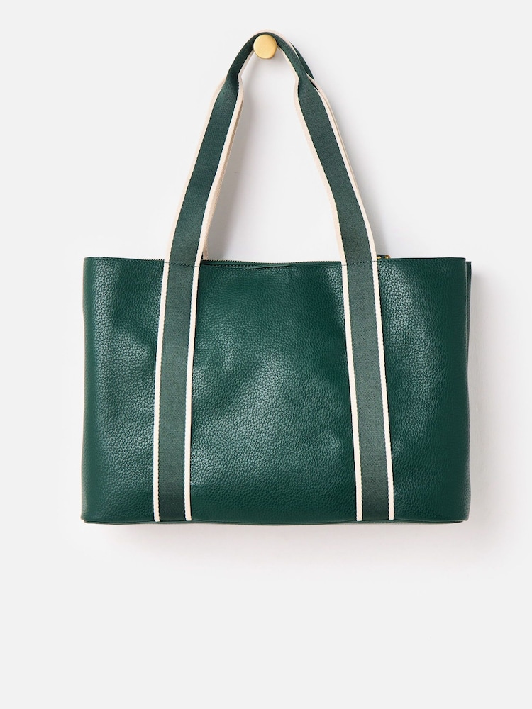 Oliver Bonas Green Emma Tote Bag - Image 2 of 6
