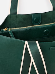 Oliver Bonas Green Emma Tote Bag - Image 6 of 6