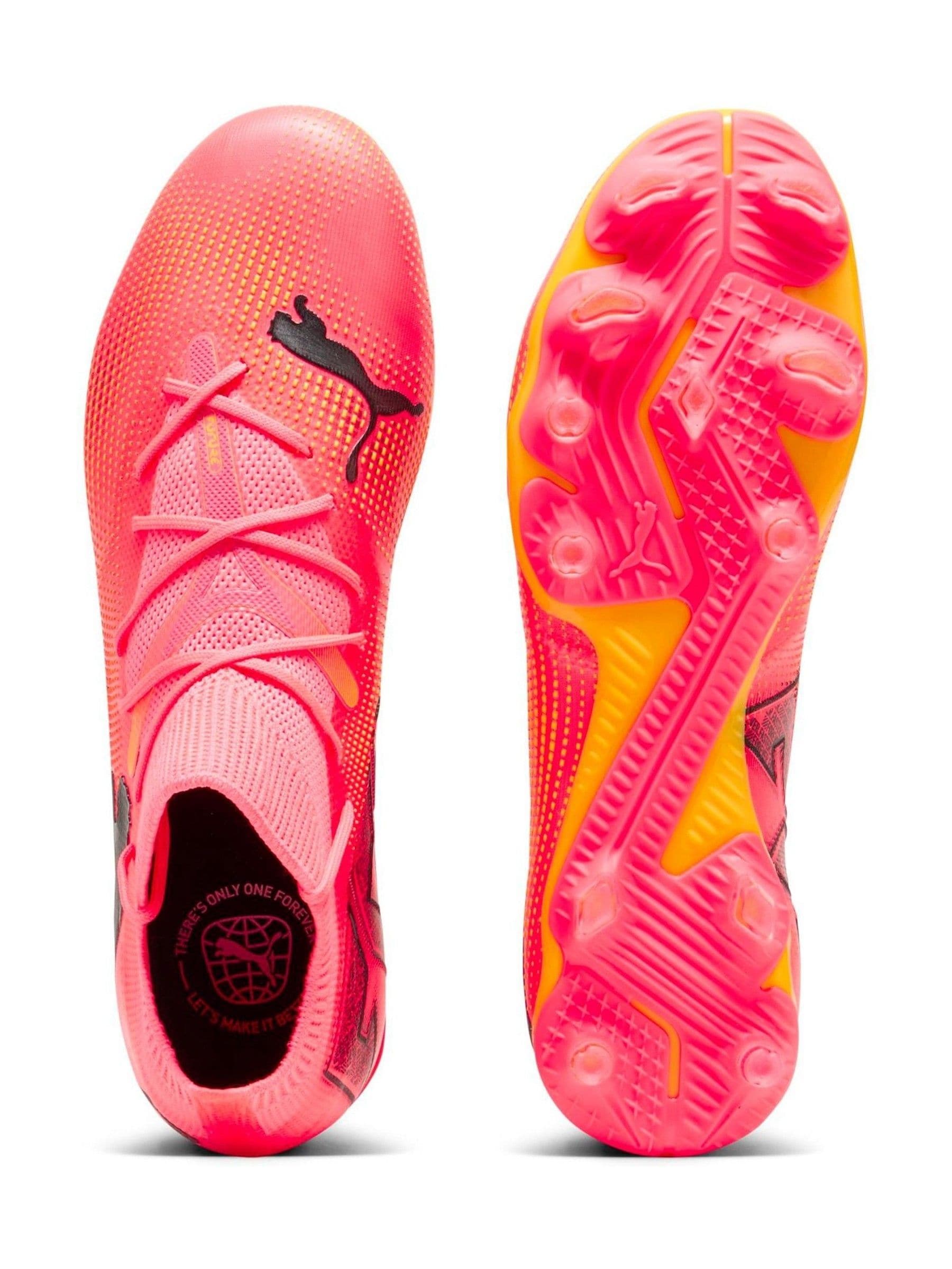 Puma football boots orange clearance
