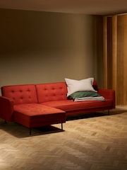 MADE.COM Orange Rosslyn Left Hand Facing Sofa Bed - Image 1 of 5