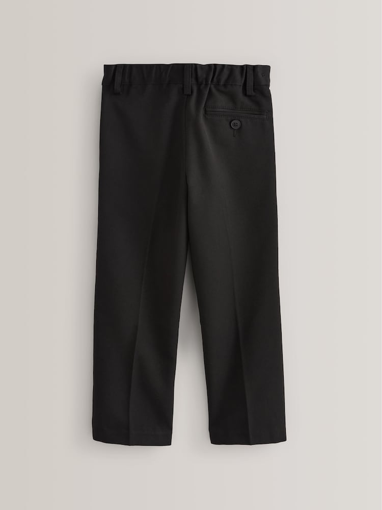 Black Slim Waist School Pleat Front Trousers (3-17yrs) - Image 2 of 7