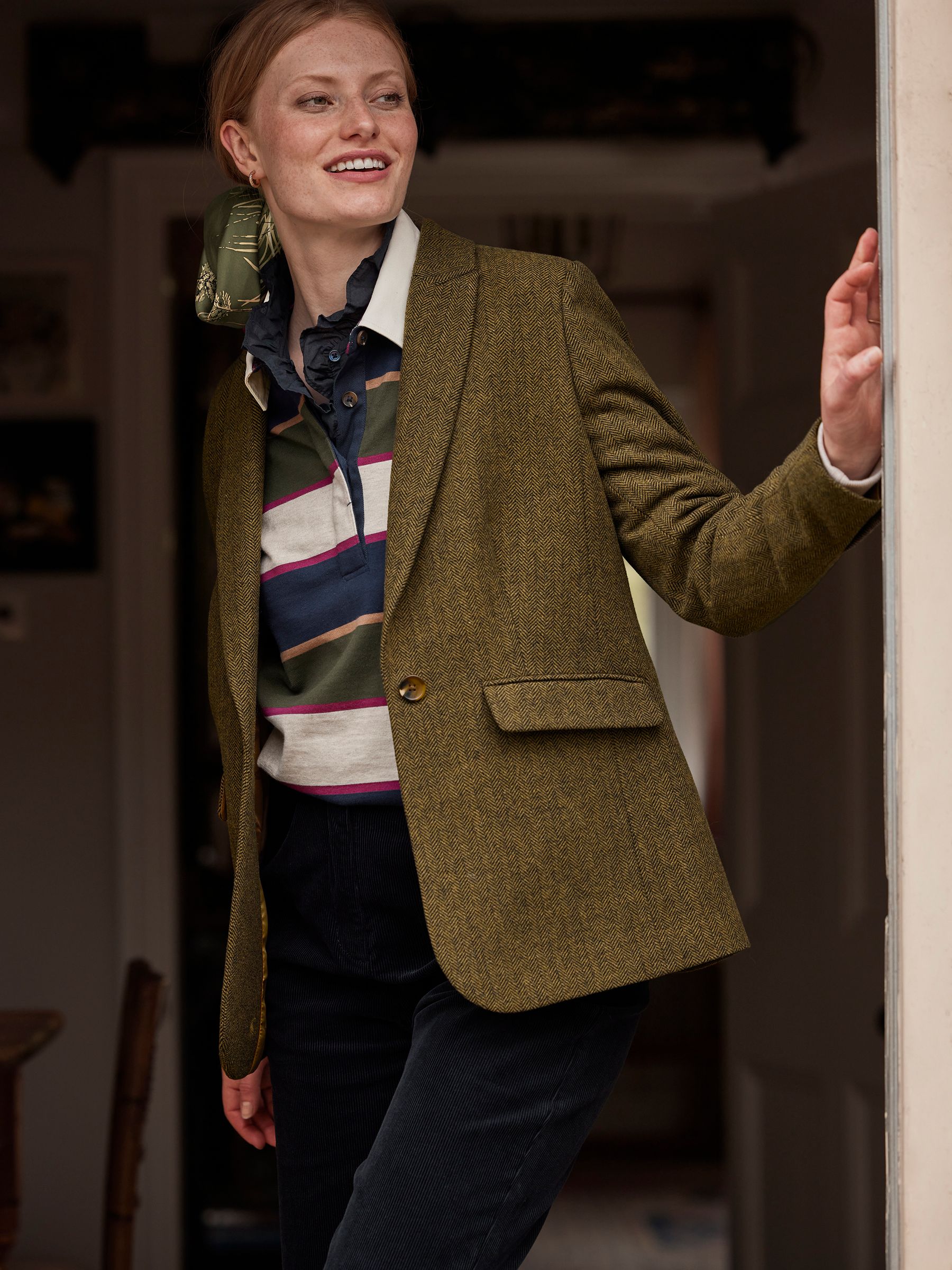 Joules Bramble Brown Tweed Blazer