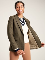 Joules Bramble Brown Tweed Blazer - Image 3 of 8