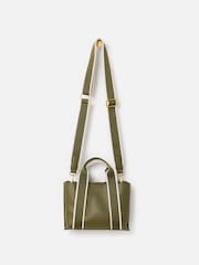 Oliver Bonas Green Emma Mini Tote Cross-Body Bag - Image 4 of 7