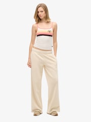 Superdry Cream Wash Straight Joggers - Image 5 of 6