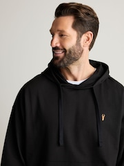 Schwarz - Leichter Oversize-Hoodie mit Reißverschluss - Bild 1 von 9