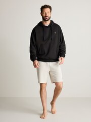 Schwarz - Leichter Oversize-Hoodie mit Reißverschluss - Bild 2 von 9
