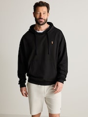Schwarz - Leichter Oversize-Hoodie mit Reißverschluss - Bild 3 von 9