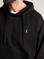 Schwarz - Leichter Oversize-Hoodie mit Reißverschluss - Bild 5 von 9