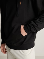 Schwarz - Leichter Oversize-Hoodie mit Reißverschluss - Bild 6 von 9