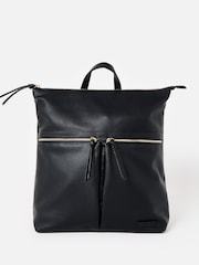 Oliver Bonas Black Anie Multi Pocket Backpack - Image 1 of 6