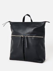 Oliver Bonas Black Anie Multi Pocket Backpack - Image 2 of 6