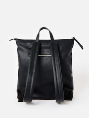 Oliver Bonas Black Anie Multi Pocket Backpack - Image 3 of 6