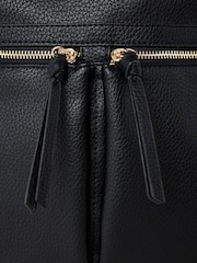Oliver Bonas Black Anie Multi Pocket Backpack - Image 5 of 6